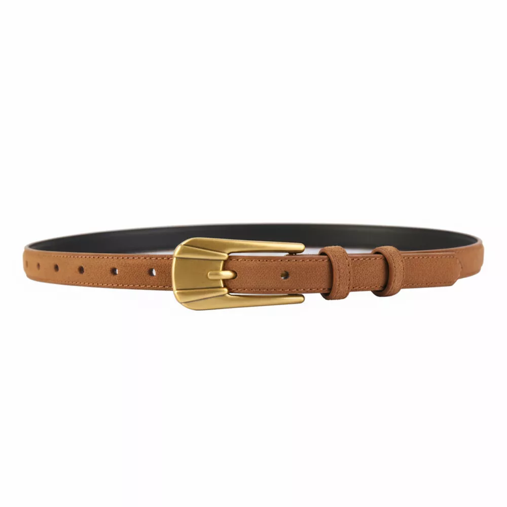Skinny Belt with Golden Buckle, image 4