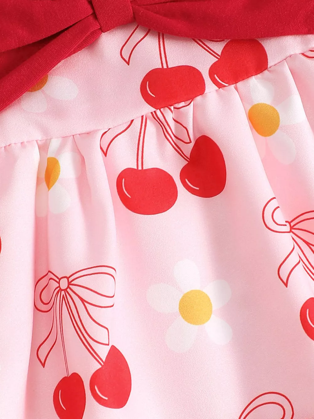 Children's Bow Front Printed Dress, image 9