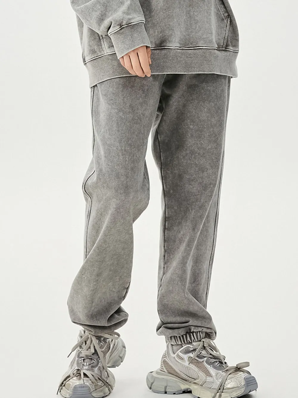 Men's Washed Loose Fit Pants, image 2