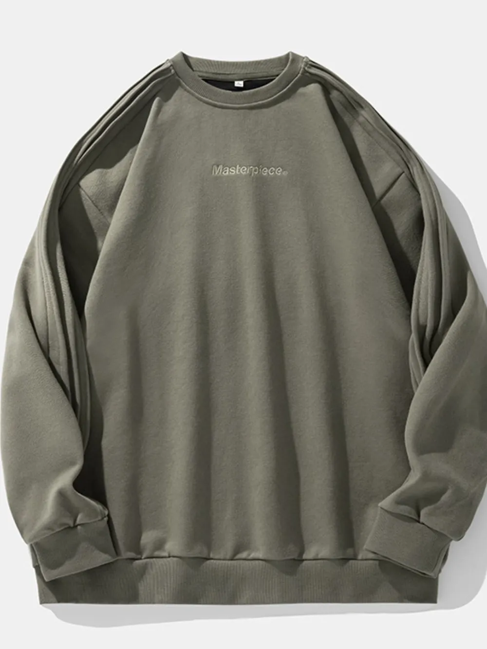 Men's Letter Round Neck Long Sleeve Sweatshirt, image 4