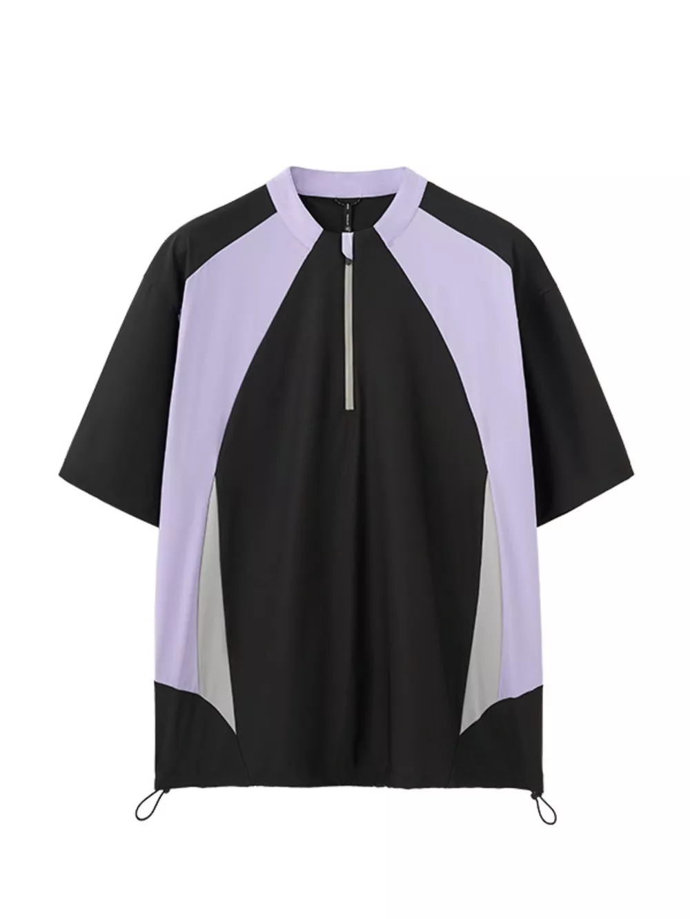 Men's Color Block Quick-Dry Half Zip T-Shirt, image 7