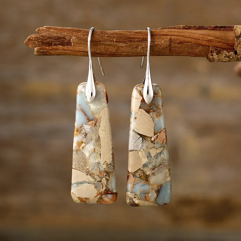 Copper Natural Stone Earrings, image 8