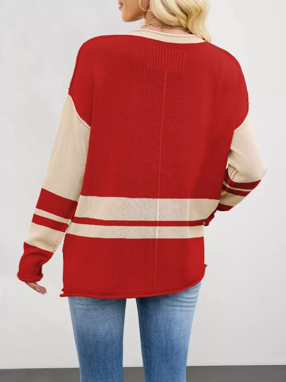 Color Block Side Slit Sweater, image 5
