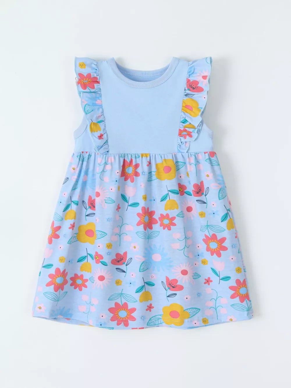 Children's Ruffled Floral Print Dress, image 2