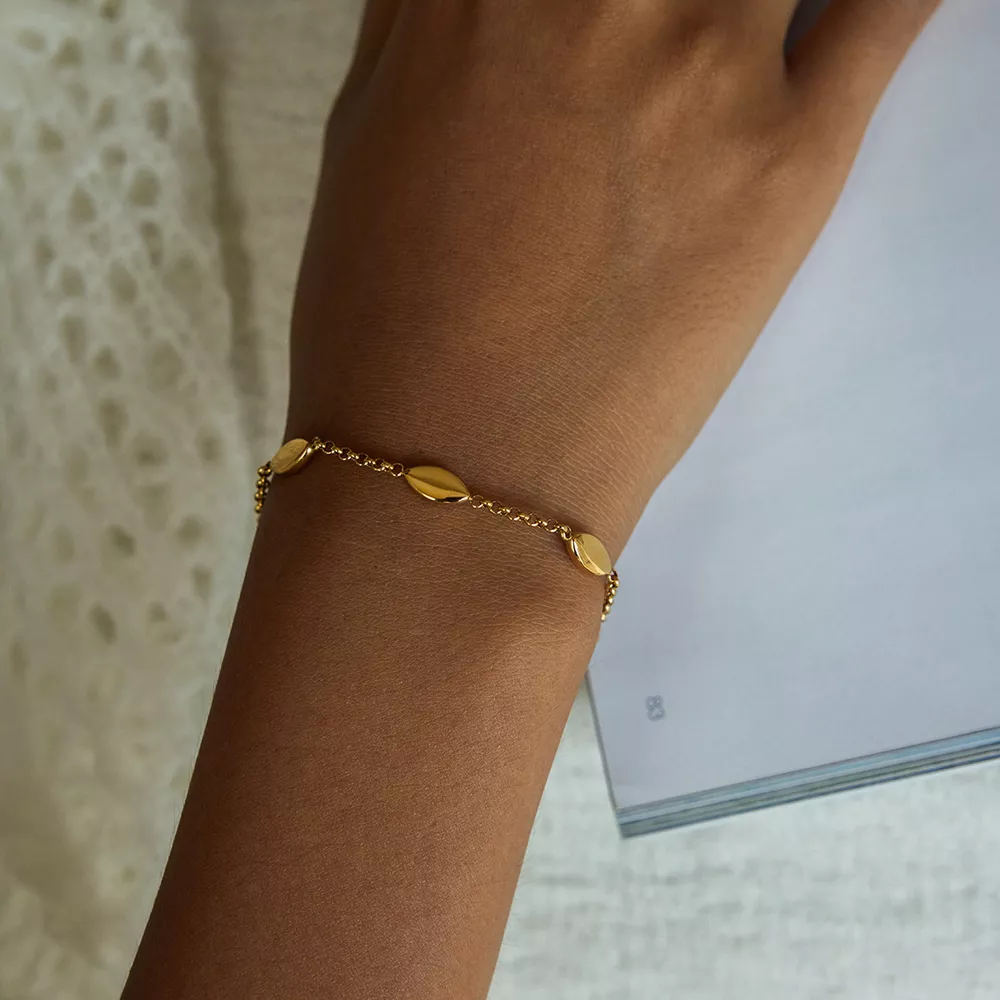18K Gold-Plated Chain Link Bracelet, image 11