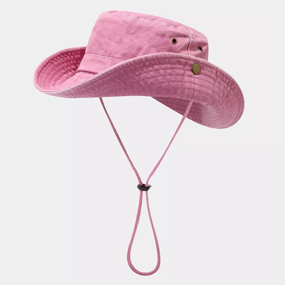 Wide-Brim Sun Protection Bucket Hat