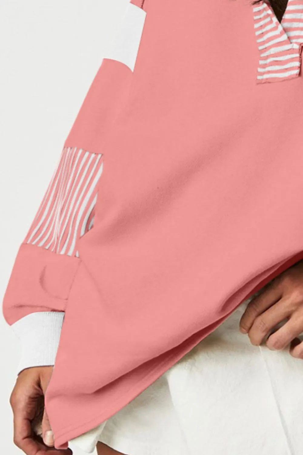 Collared Neck Long Sleeve Sweatshirt, image 12