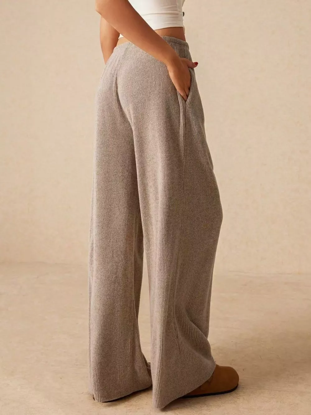 Drawstring Wide Leg Pants, image 16