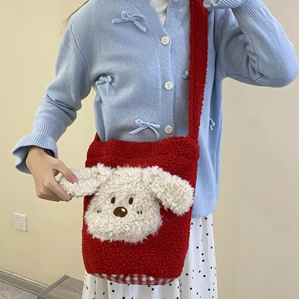 Cute Dog Plush Crossbody Bag, image 2