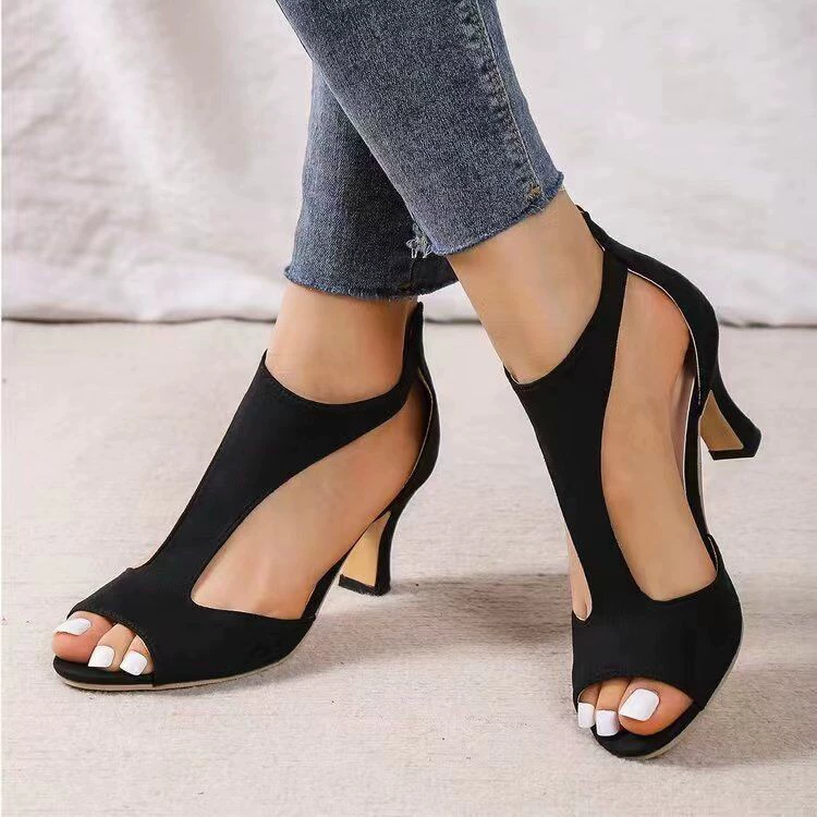 Open Toe Block Heels Sandals, image 7