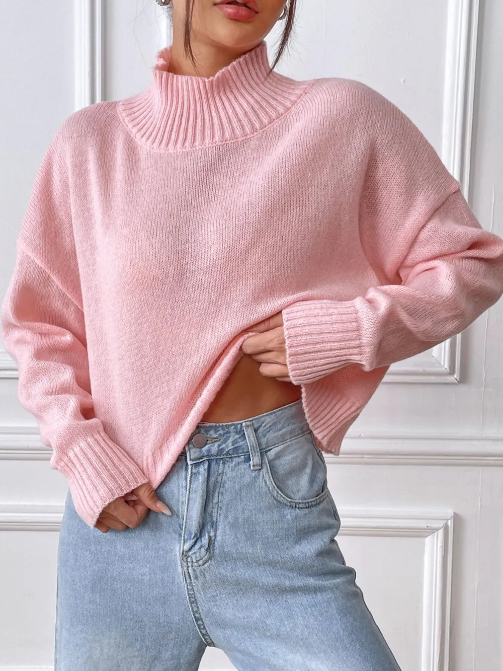 Turtleneck Long Sleeve Sweater, image 6
