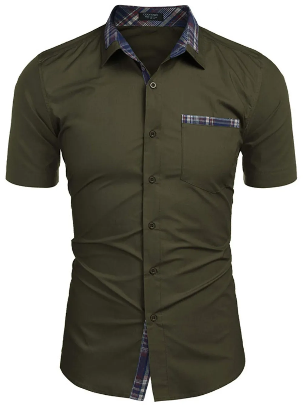 Men's Button Up Short Sleeve Shirt