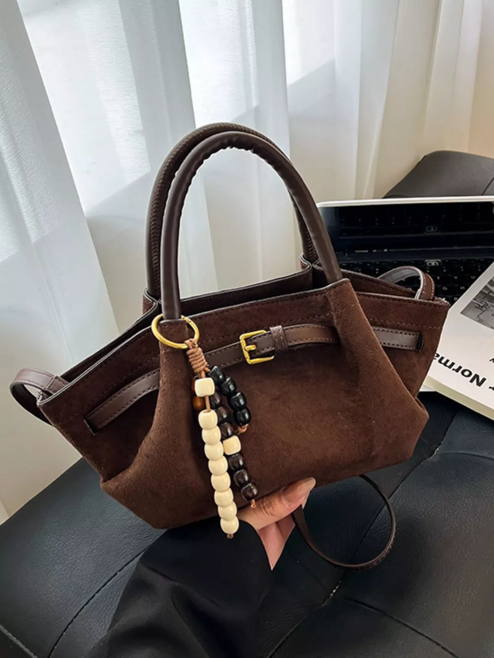 Buckle Decor Tote Bag