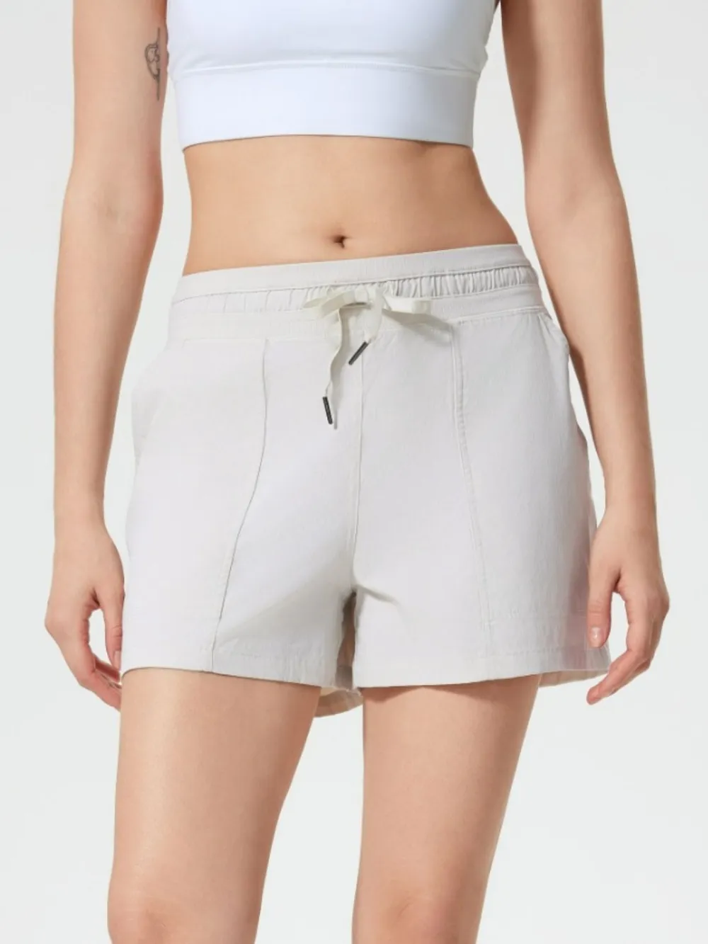 Drawstring Active Shorts with Pockets, image 22