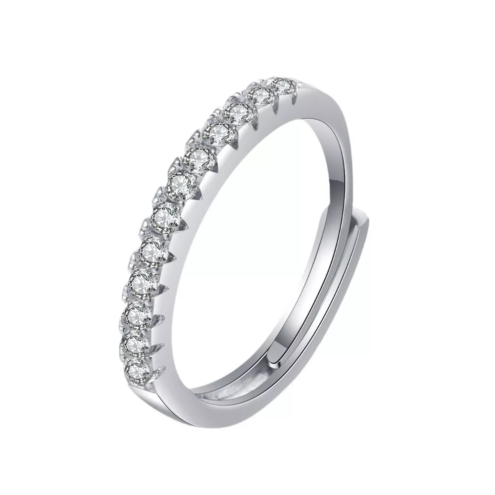 925 Sterling Silver Moissanite Ring, image 4