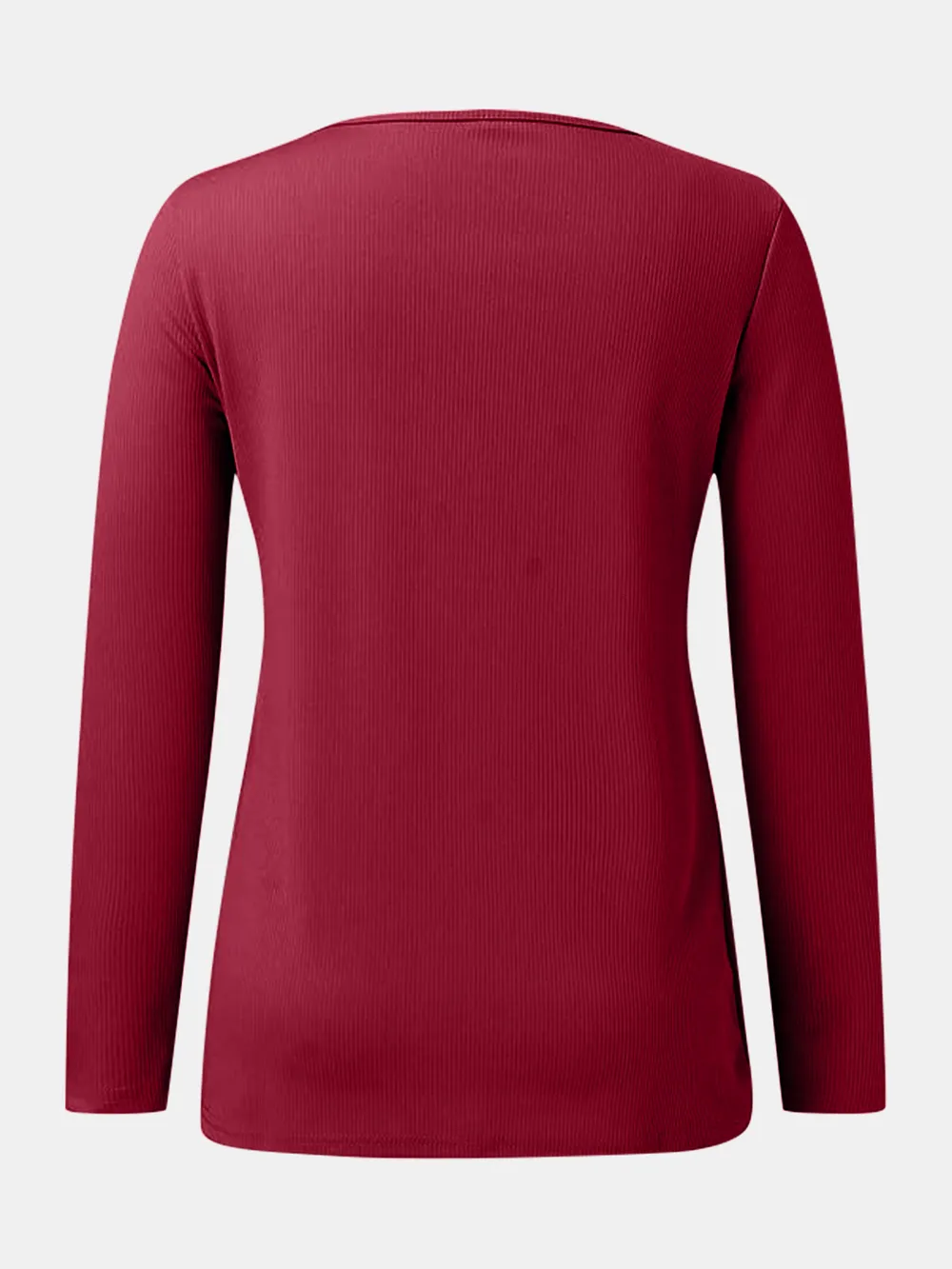 Full Size Scoop Neck Long Sleeve T-Shirt, image 7