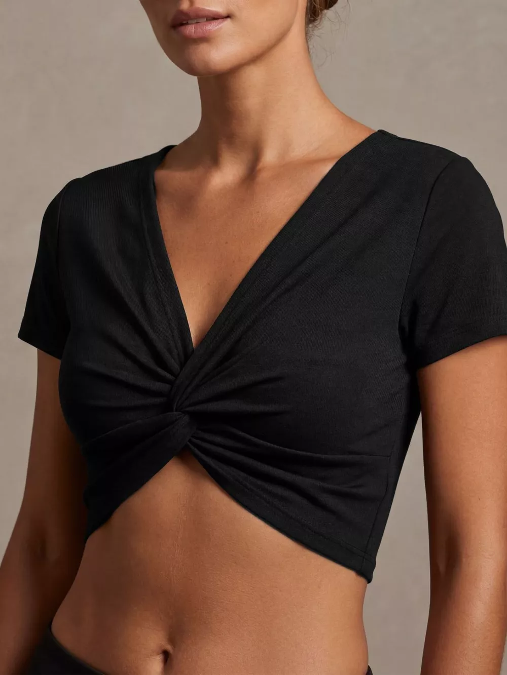 Twist-Front Cropped Top, image 2