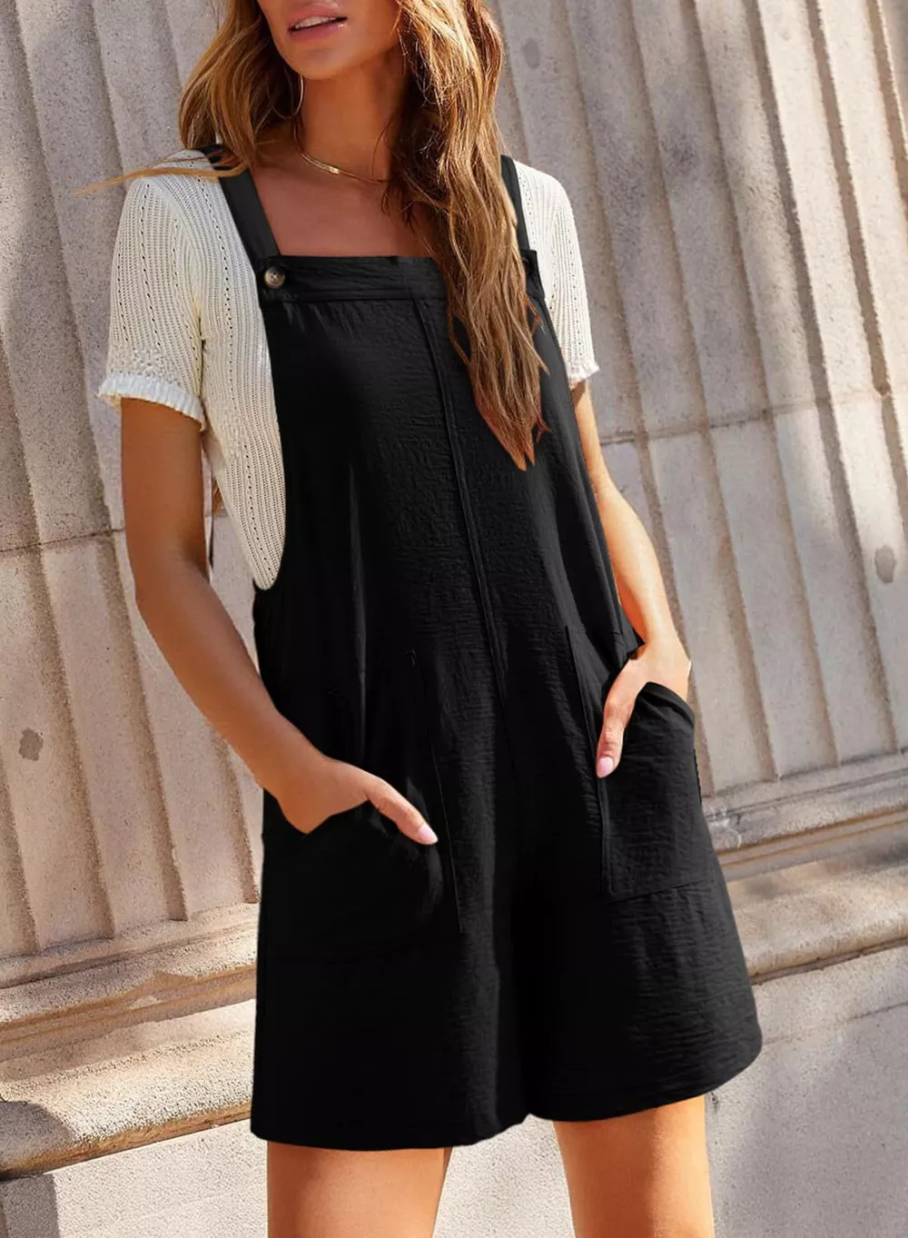Casual Wide Strap Overalls, image 11