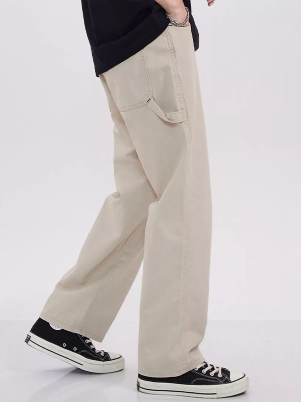 Men's Full Size Relaxed Fit Cargo Jeans Plus Size, image 2