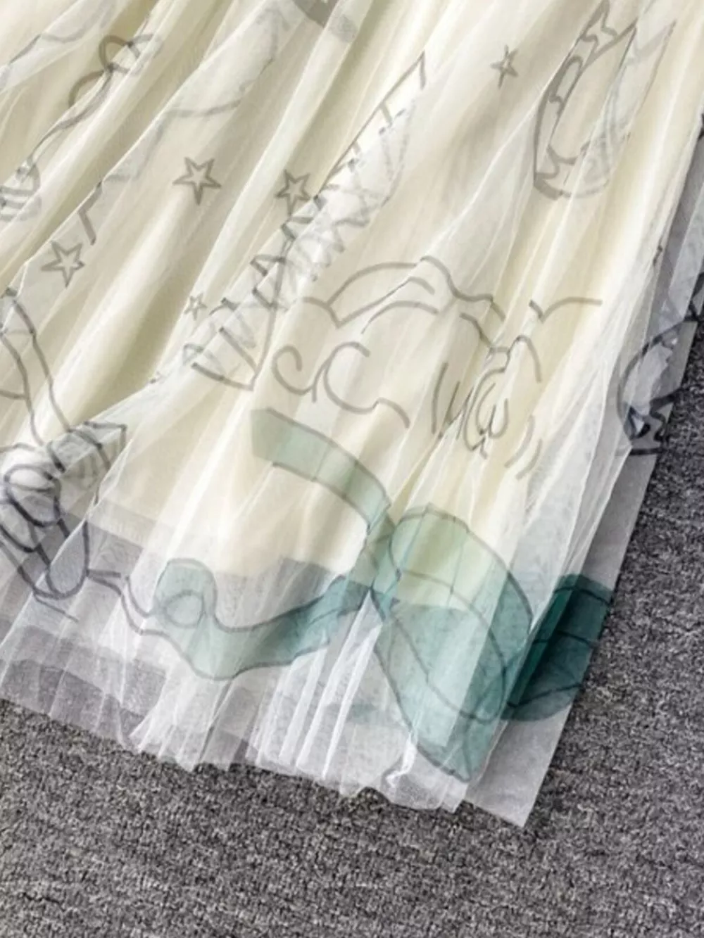 Printed Tulle Skirt, image 6