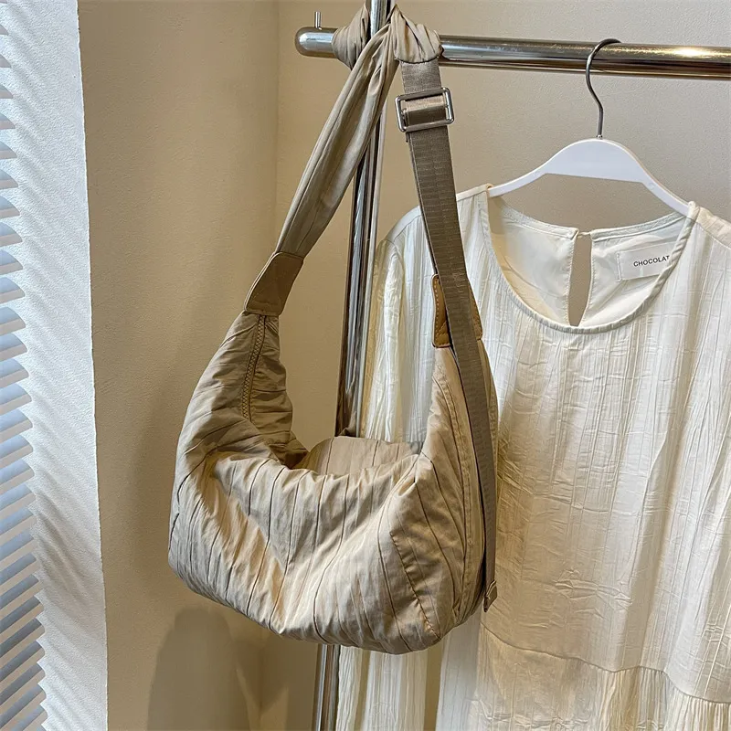 Pleated Dumpling Crossbody Bag, image 8