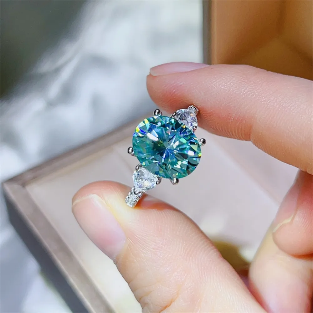 5 Carat Moissanite 925 Sterling Silver Ring, image 6