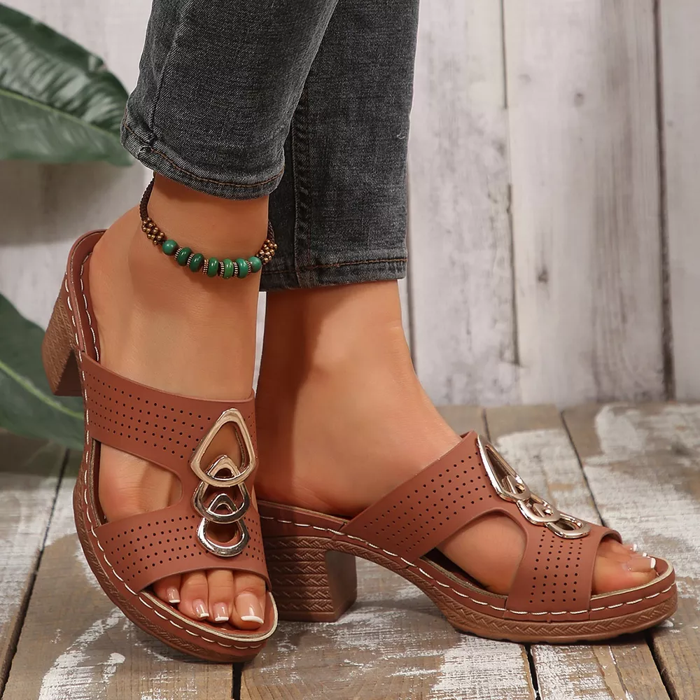 Open Toe Block Heel Sandals, image 14