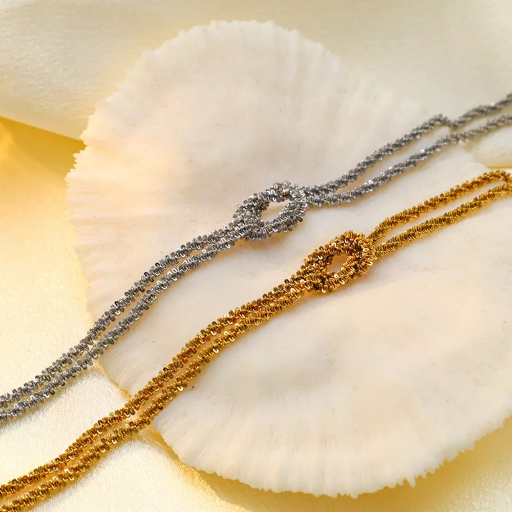 Stainless Steel Twisted Chain Bracelet, image 3