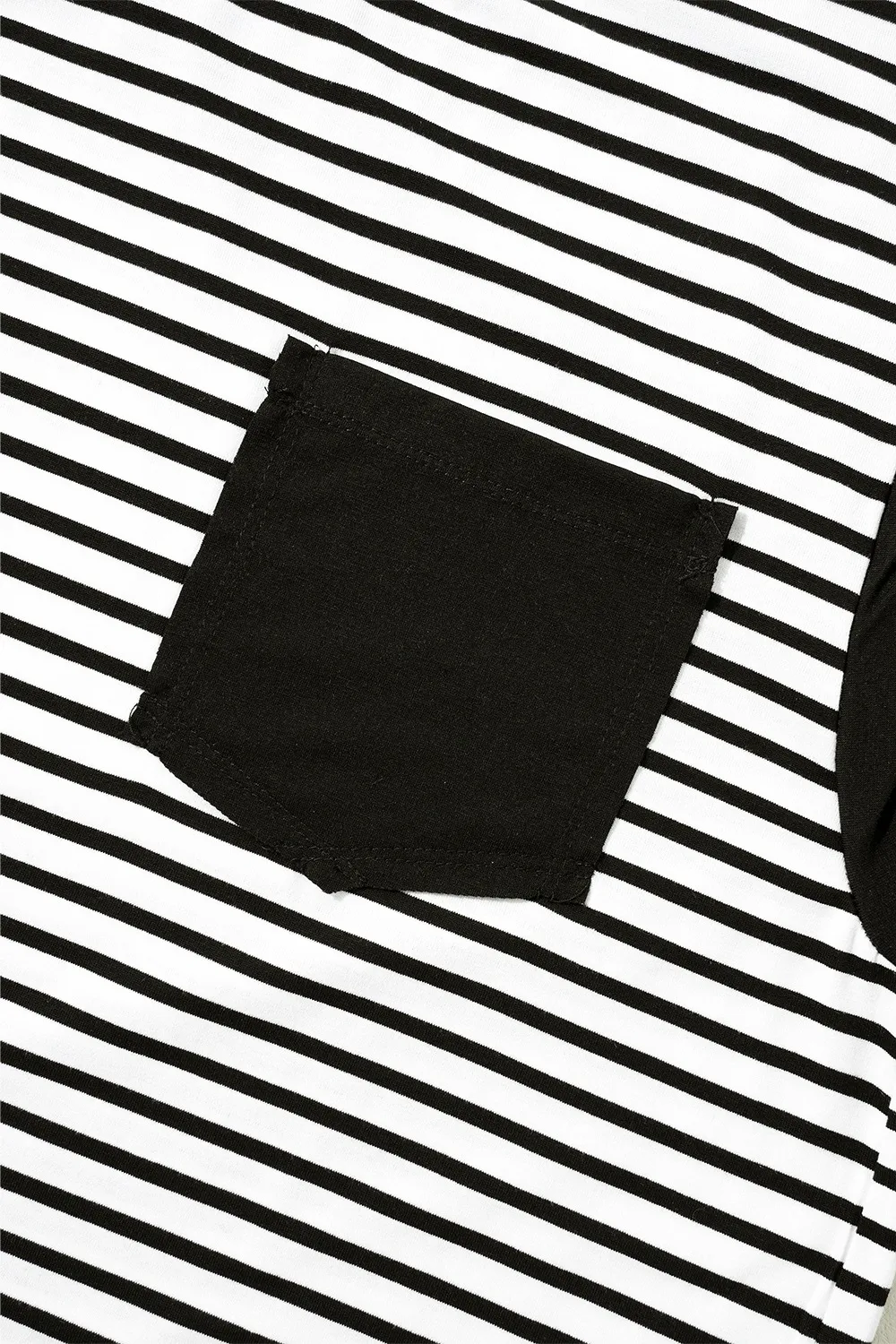 Striped Round Neck Cap Sleeve Top, image 14
