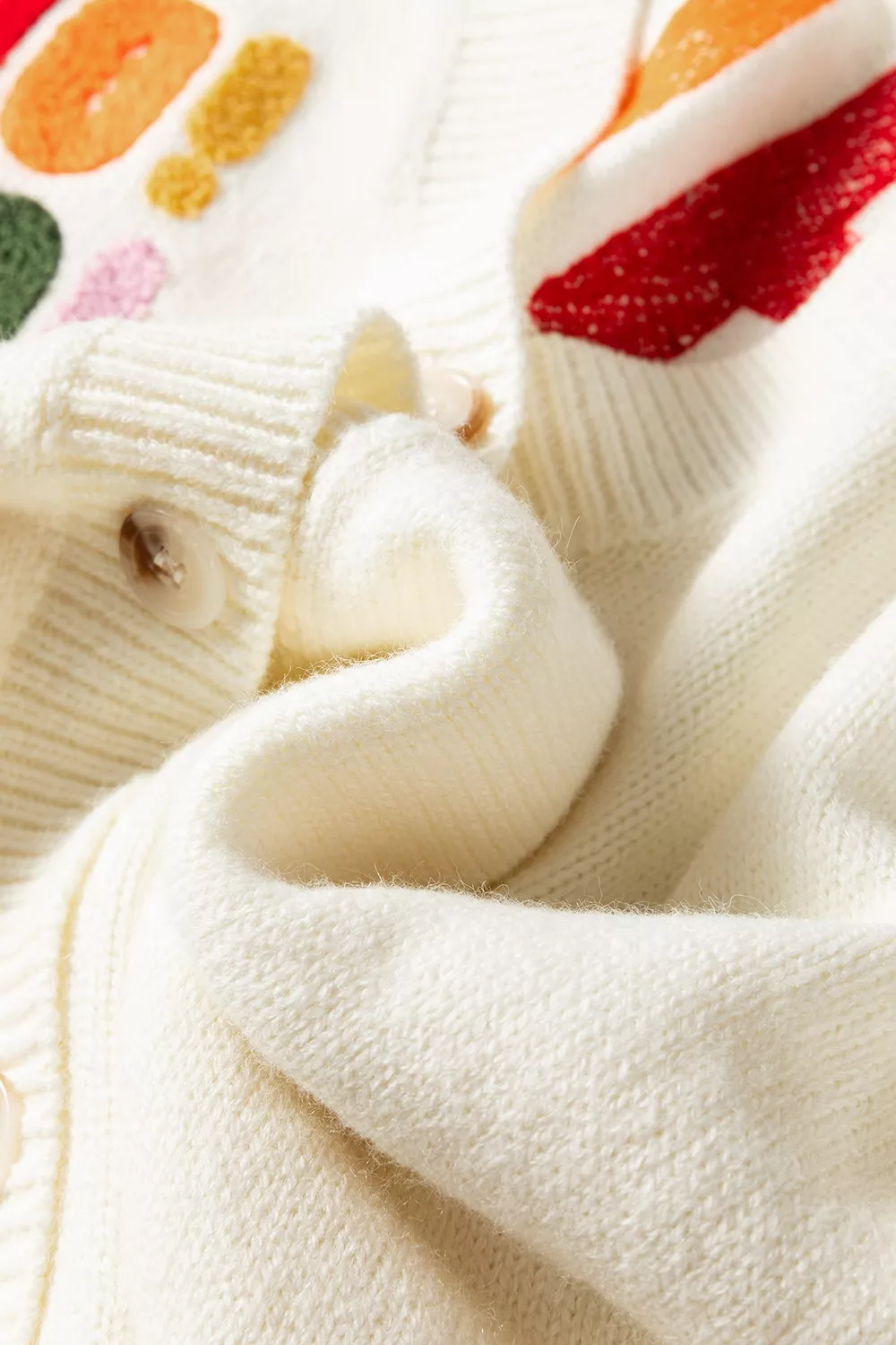 'HO HO HO' Button Up Knit Cardigan, image 10