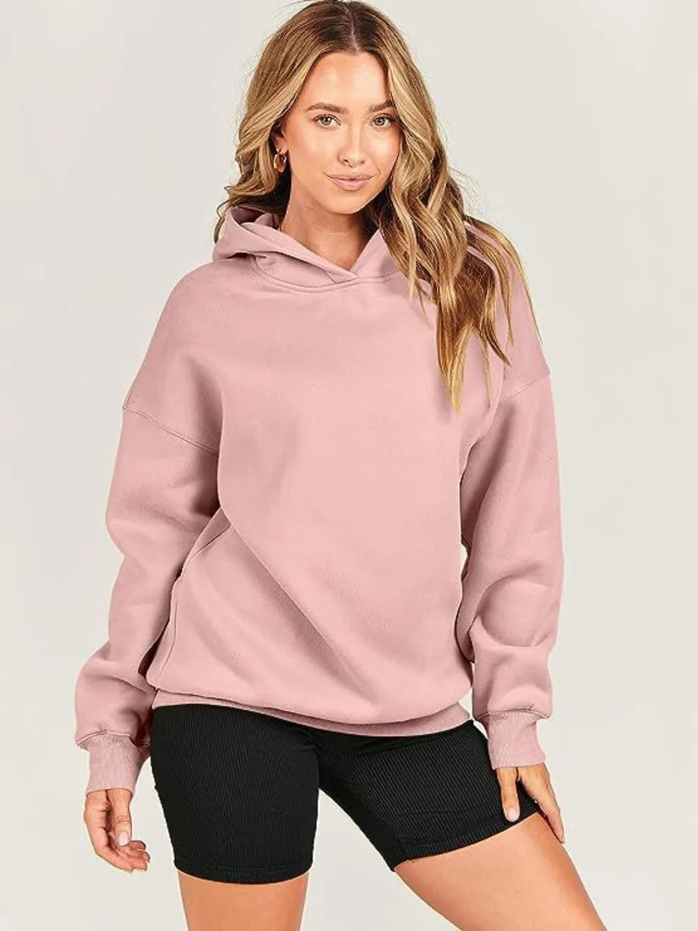 Dropped Shoulder Long Sleeve Hoodie, image 7