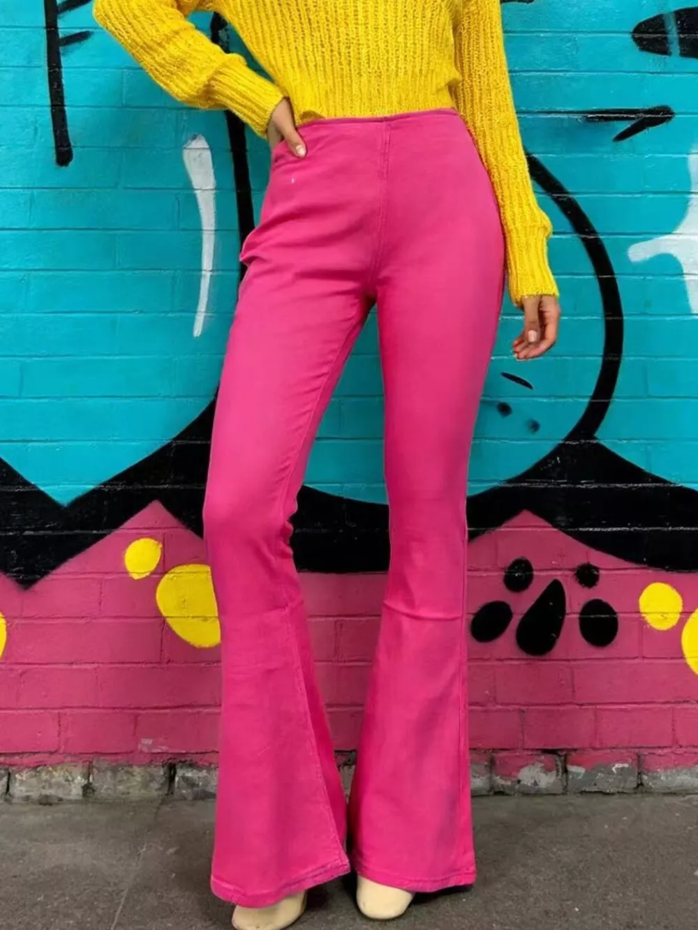 High-Waisted Flare Jeans, image 6