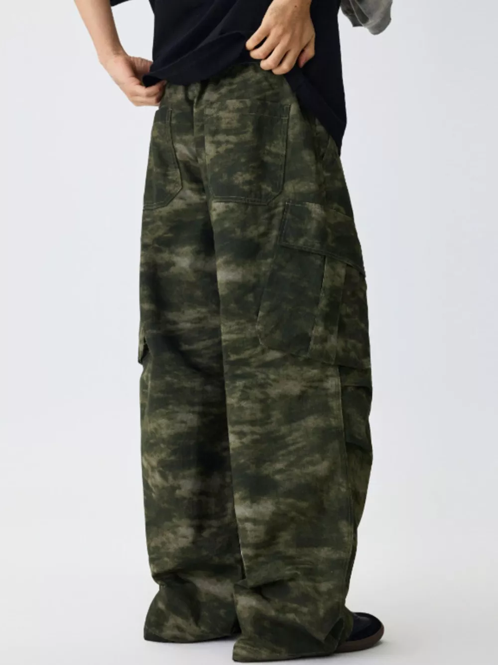 Men's Camouflage Print Cargo Pants, image 3