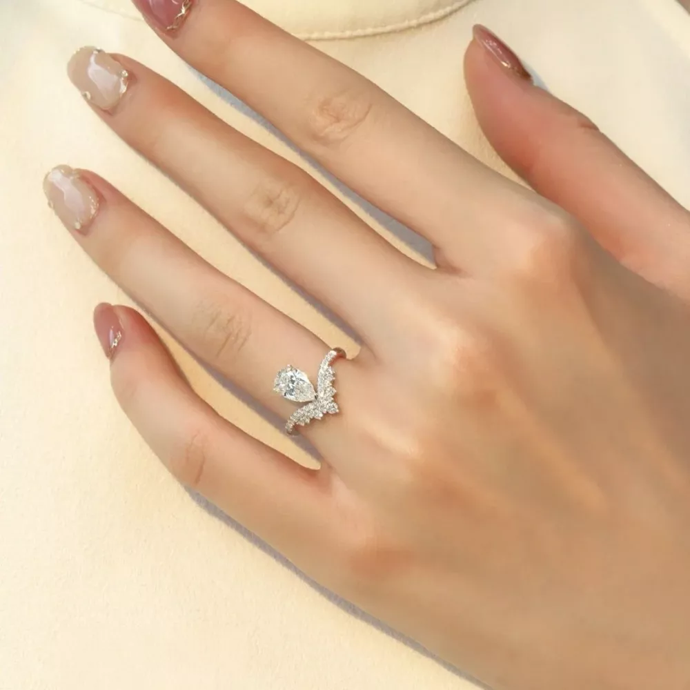 1.5 Carat Moissanite 925 Sterling Silver Ring, image 5