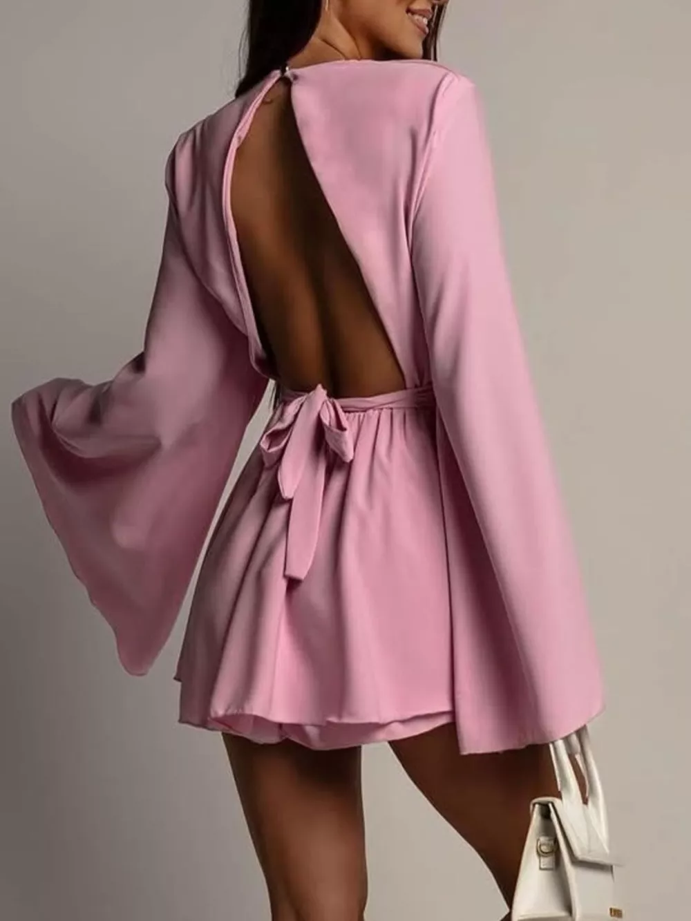 Flare Sleeve Mini Dress, image 8