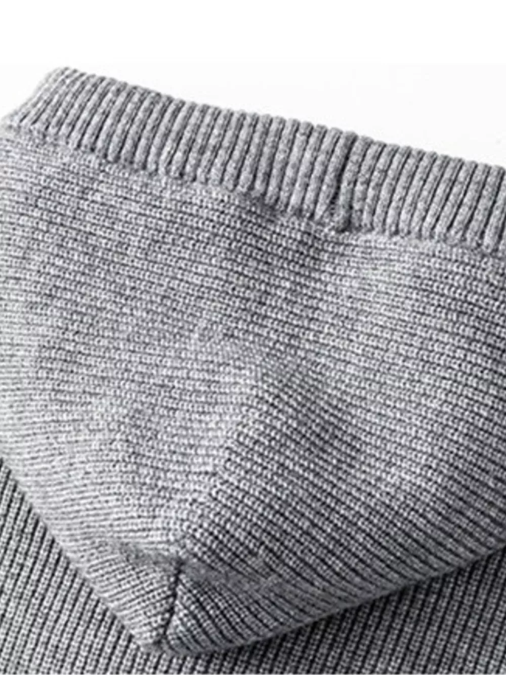 Men's Plus Size Button Detail Hooded Sweater, image 7