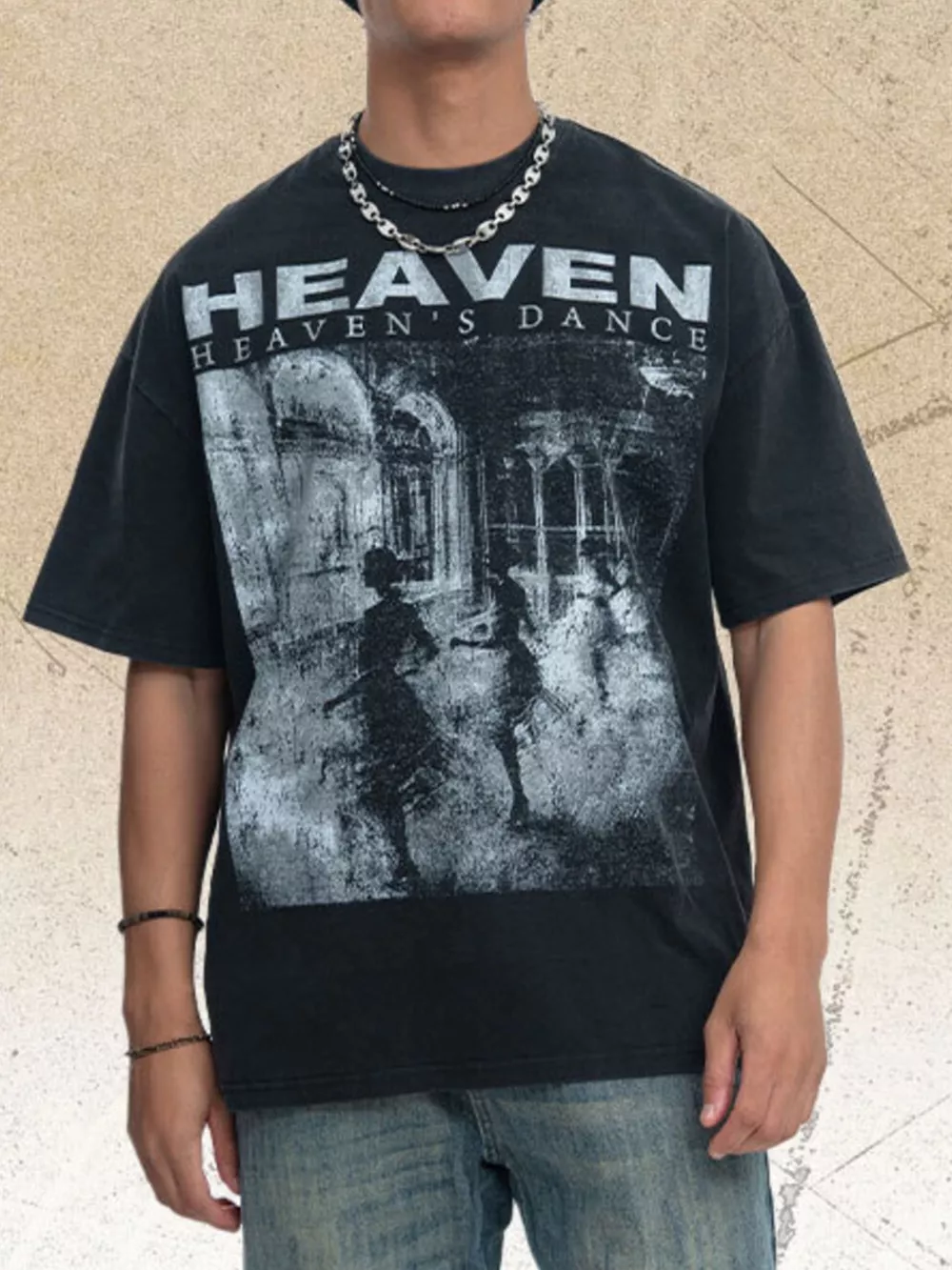 Men's Graphic Round Neck Short Sleeve T-Shirt, image 2