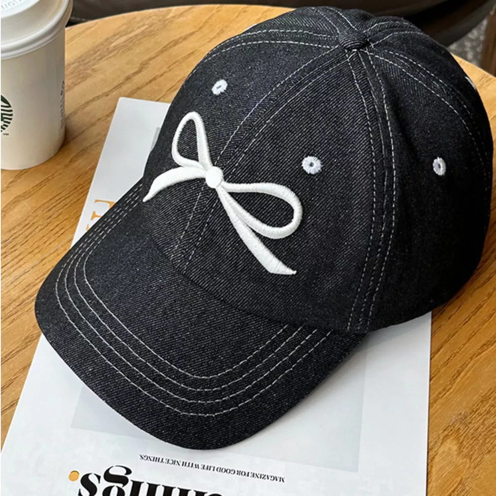 Bow Embroidered Baseball Cap, image 3