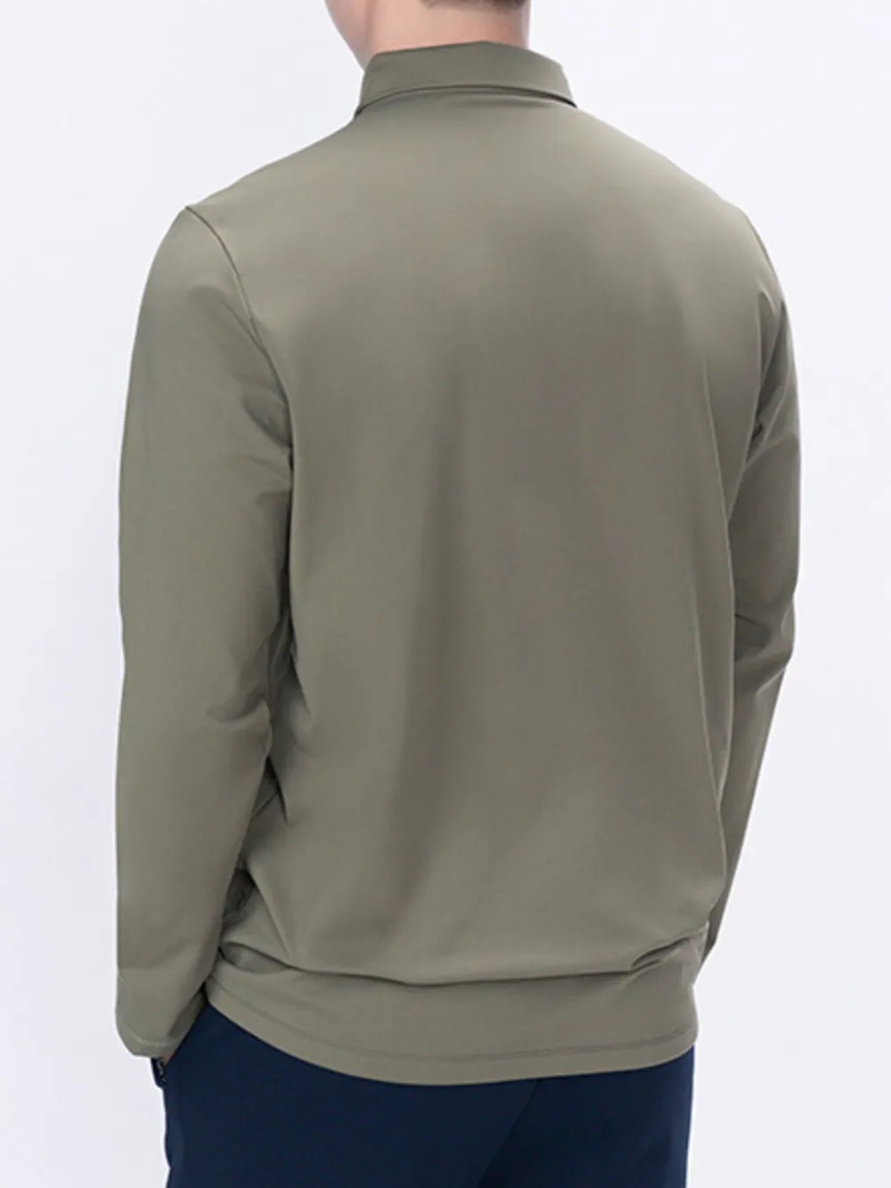 Men's Plus Size Classic Long Sleeve Polo, image 6