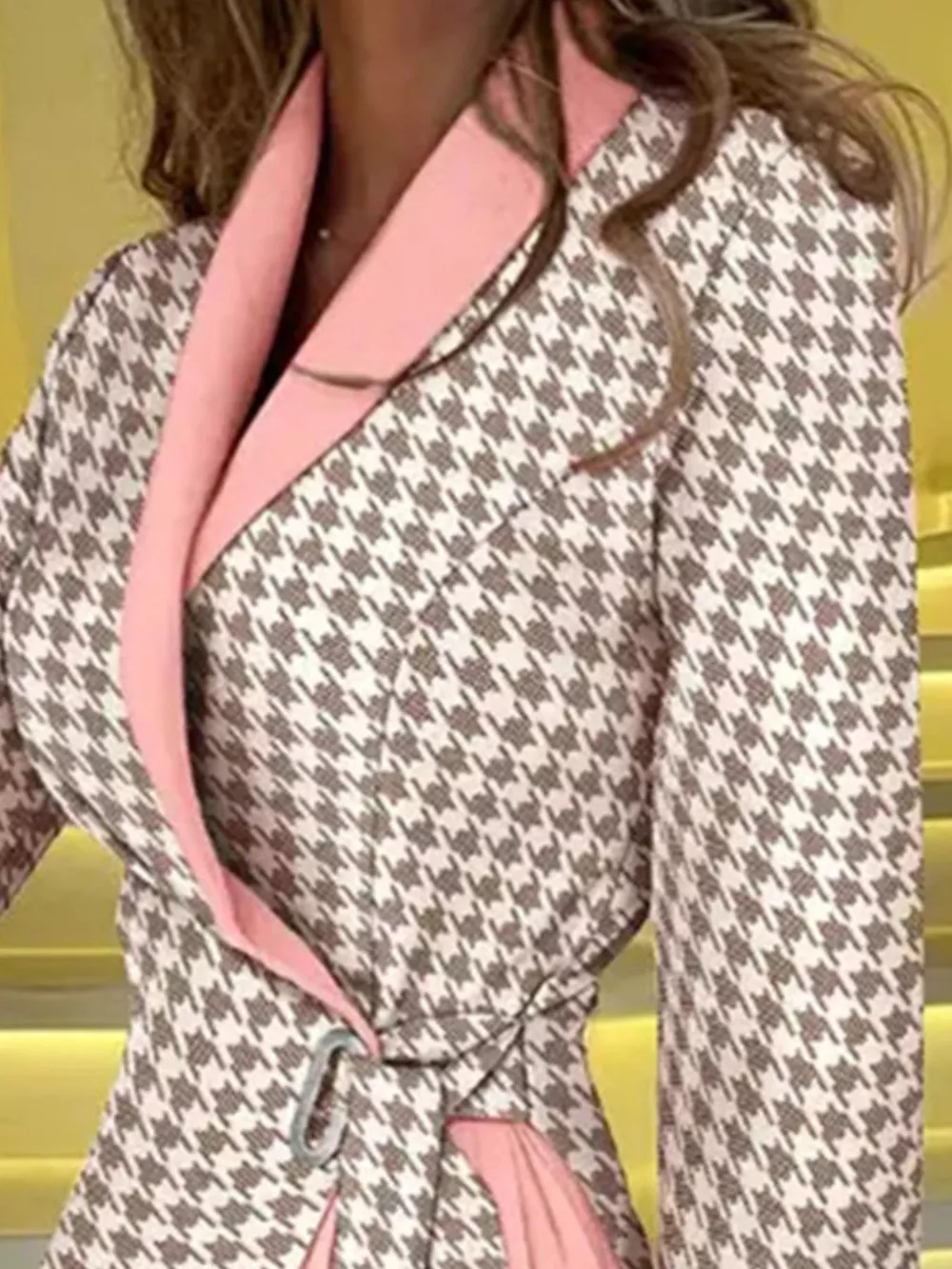 Blazer Style Pleated Midi Dress, image 13