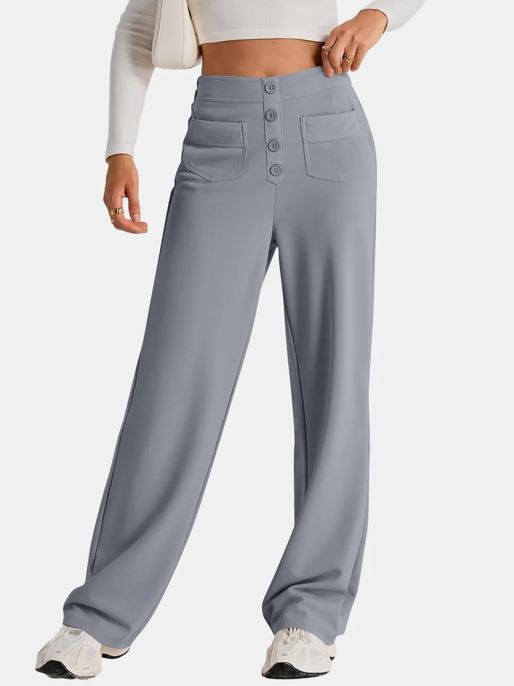 High Waist Wide Leg Pants, image 34