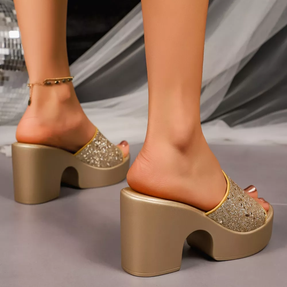 Open Toe Block Heels Sandals, image 8