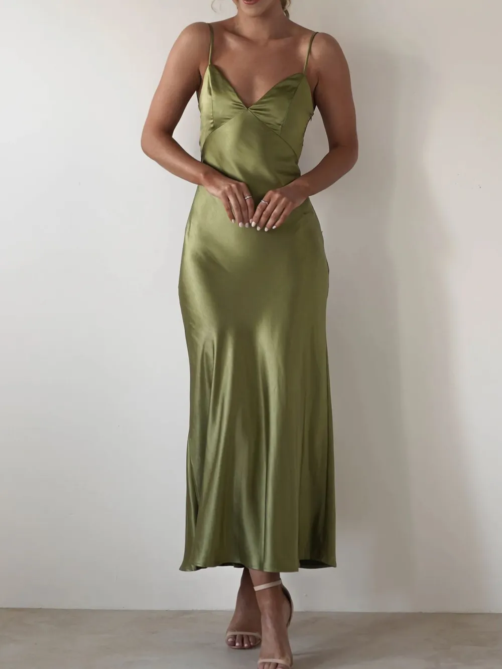 Satin Backless Cami Dress, image 20