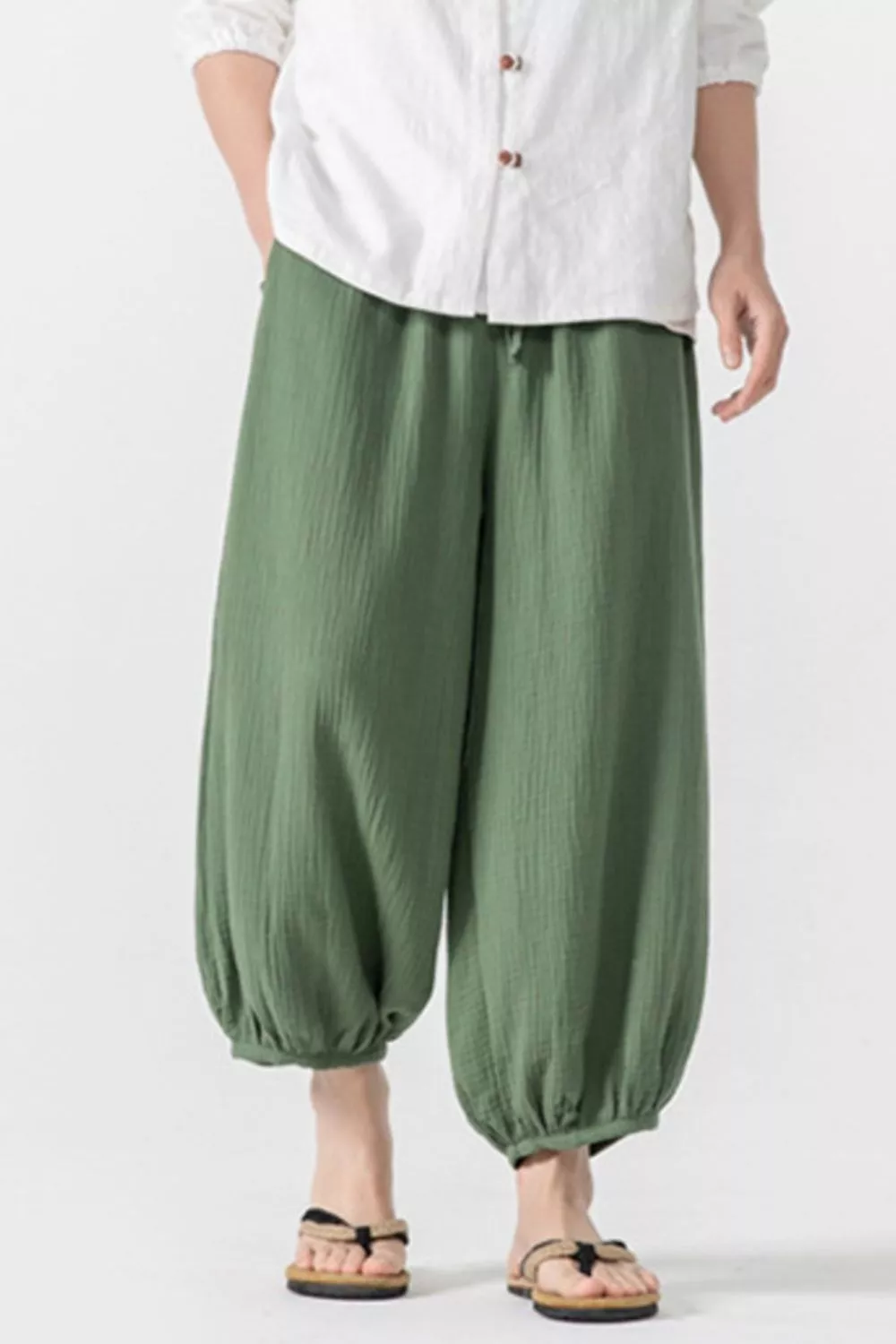 Men's Plus Size Loose Fit Harem Pants, image 10