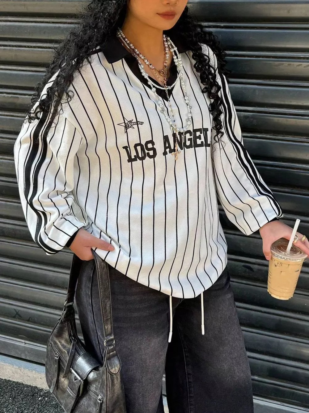 Los Angeles Striped Long Sleeve Top, image 3