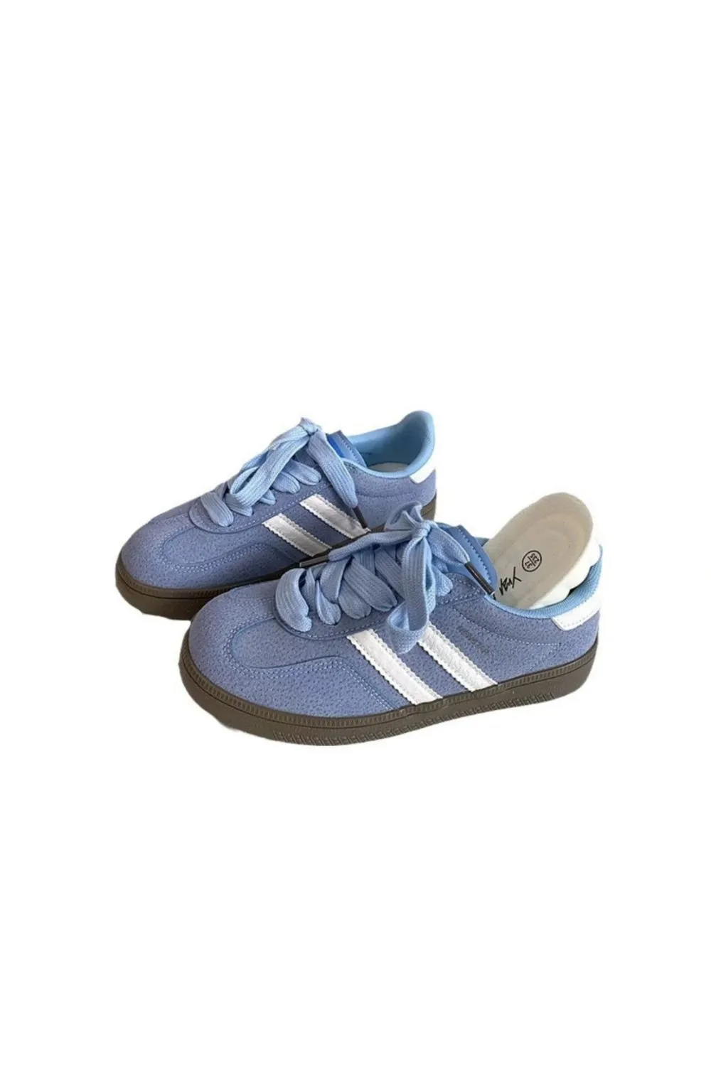 Contrast Round Toe Flat Sneakers, image 9