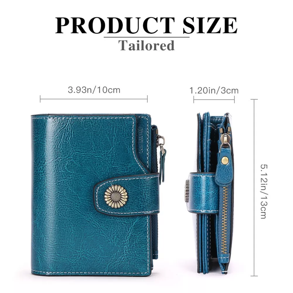 Vintage Style Leather Bifold Wallet, image 3