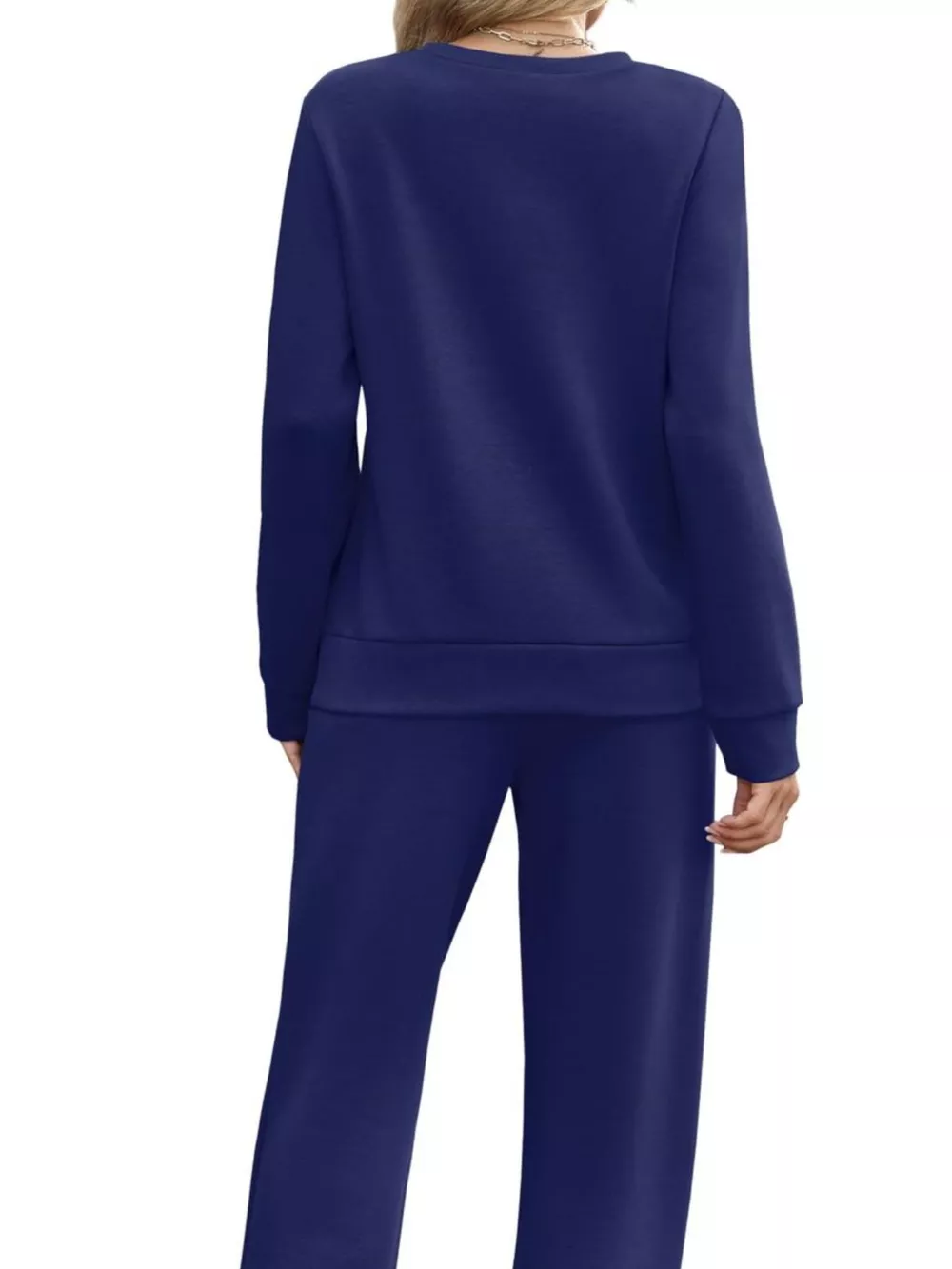 Full Size Casual Long Sleeve Top and Pants Set Plus Size, image 16