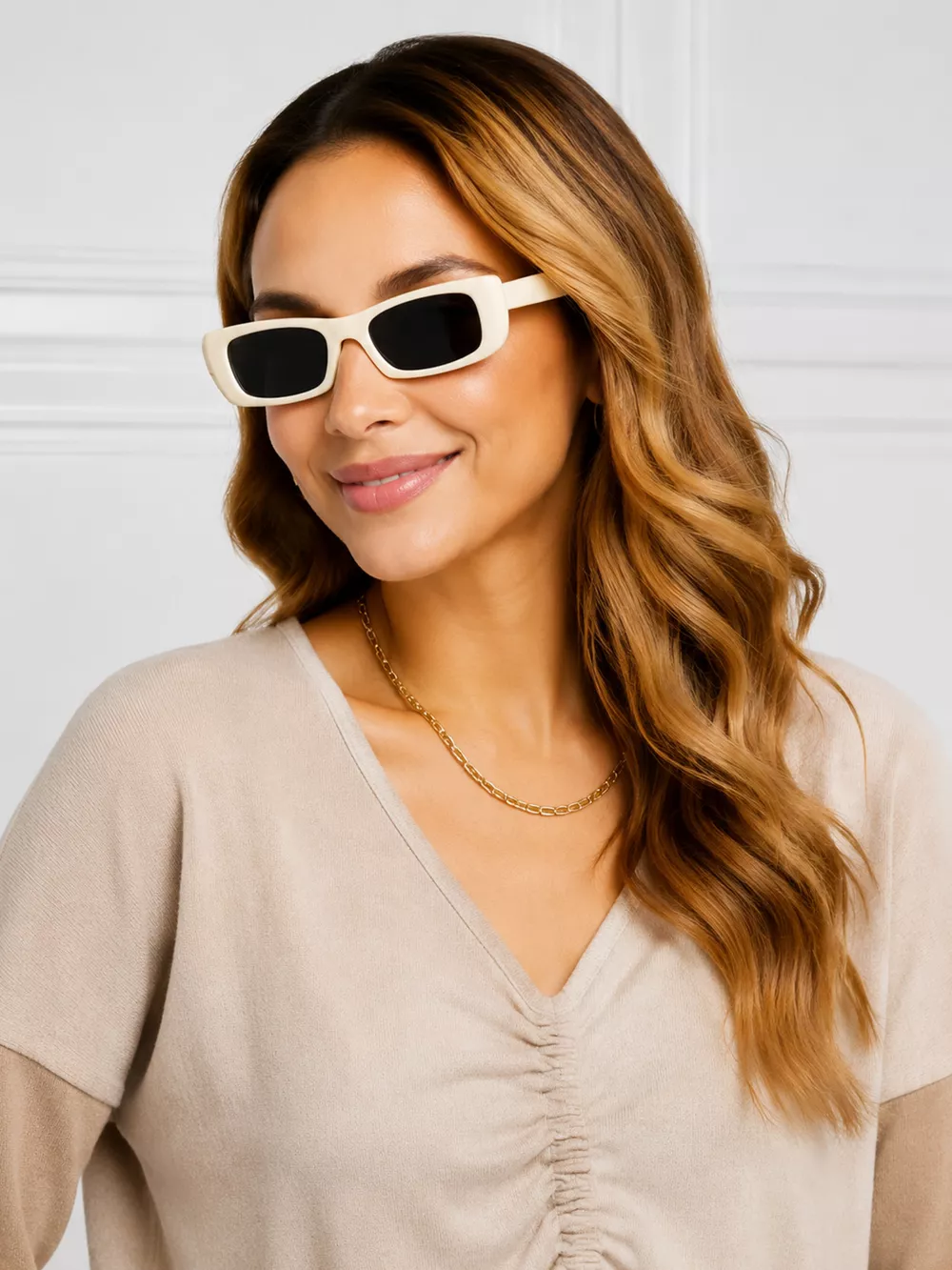 Chic Rectangular Tinted Lens Sunglasses, image 15