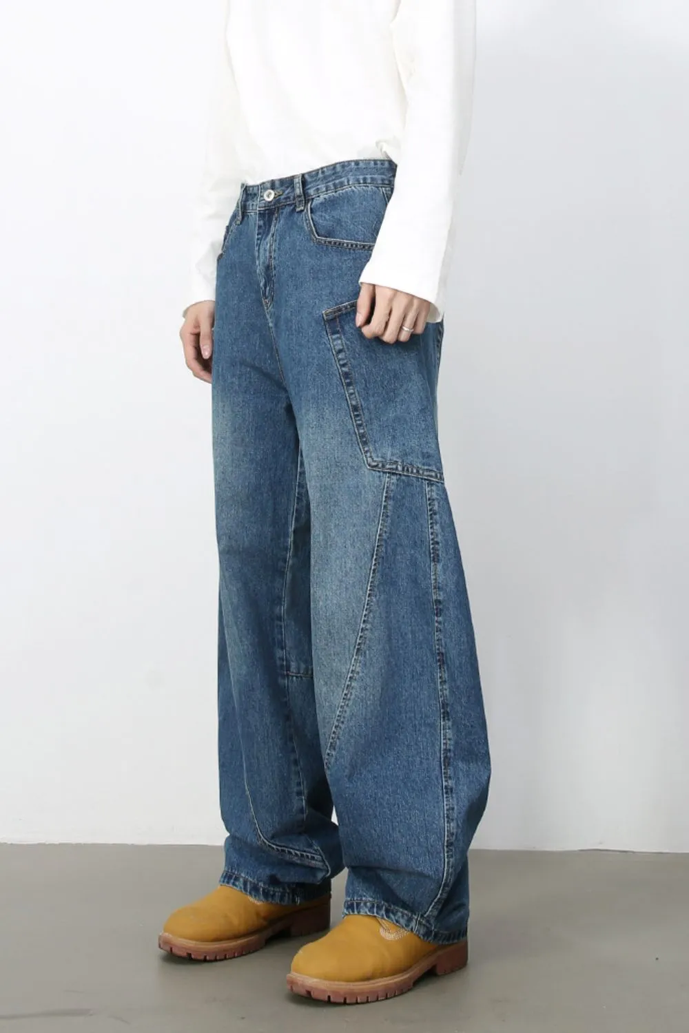 Men's Wide Leg Jeans, image 5